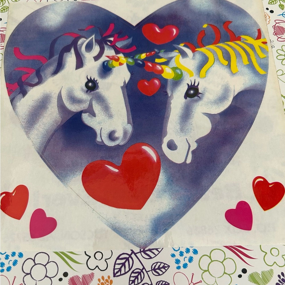 Vintage Lisa Frank 1984 Sticker Sheet